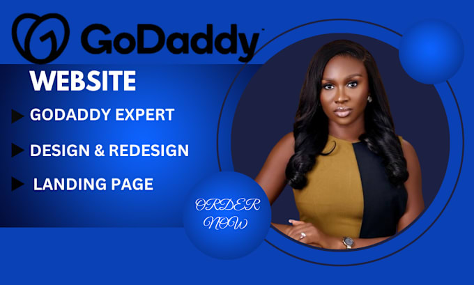 Gig Preview - Create godaddy website, redesign godaddy website design