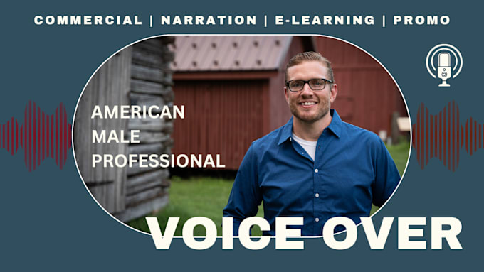 Gig Preview - Record a deep, professional american male voice over fast