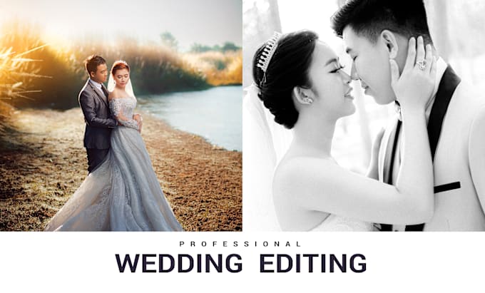 Gig Preview - Edit wedding photos and portrait photos professionally