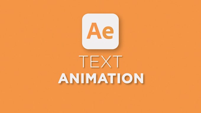 Gig Preview - Create kinetic typography or dynamic text animation