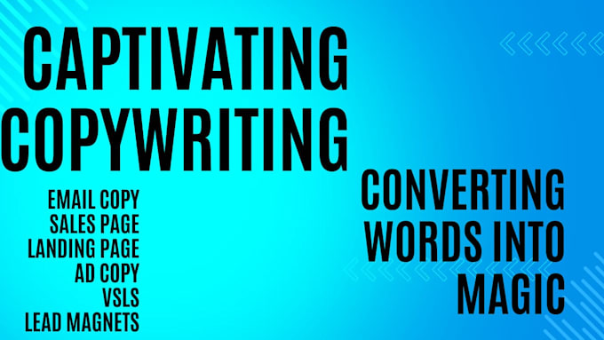 Gig Preview - Do the copywriting that converts and boost sales