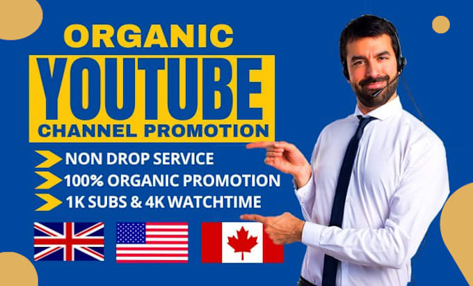 Gig Preview - Do USA organic youtube video promotion