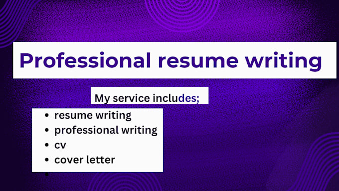 Gig Preview - Deliver professional resume writing services