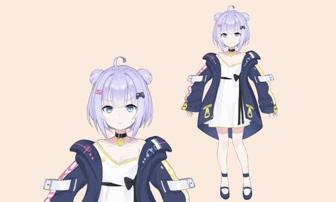 Gig Preview - Design live2d model rig anime live2d vtuber model vtuber art for vtube studio