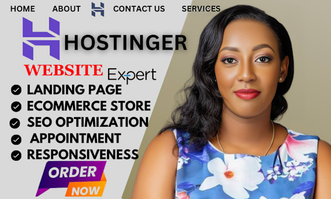 Gig Preview - Hostinger website design hostinger website redesign hostinger landing page