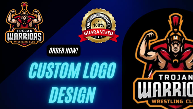 Gig Preview - Design custom mascot business logo design, modern cartoon