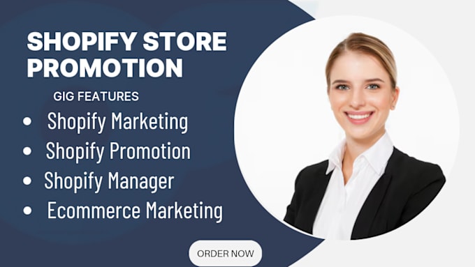 Gig Preview - Shopify marketing shopify promotion ecommerce marketing shopify sales