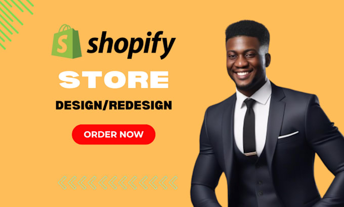 Gig Preview - Design redesign shopify store shopify dropshipping store shopify website