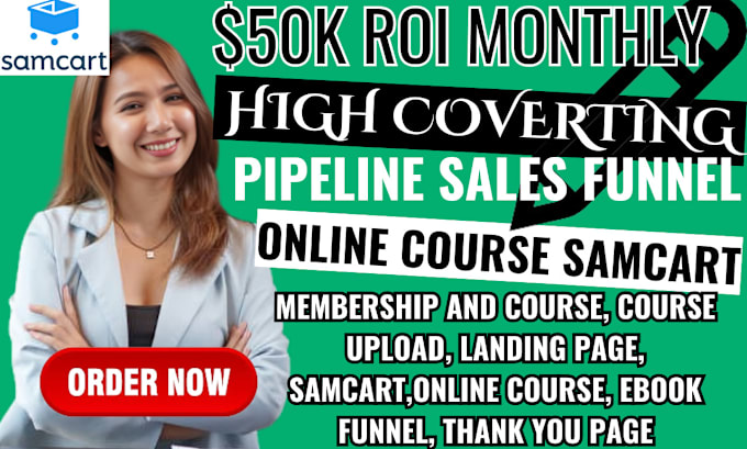 Bestseller - do samcart sales funnel, samcart landing page, online course samcart