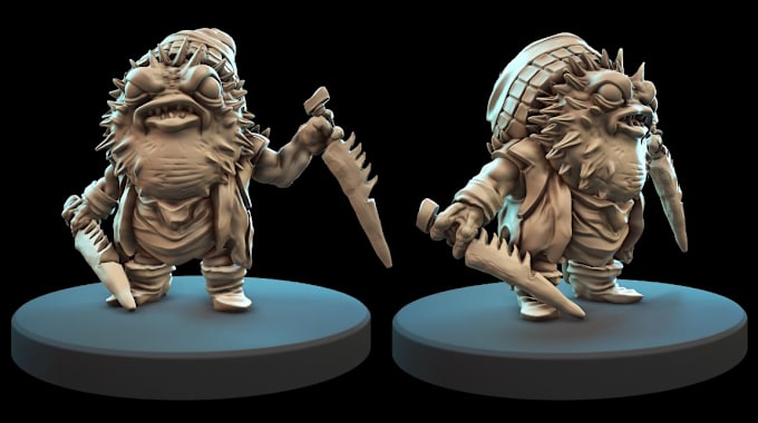 Gig Preview - Make board game mini character for 3d printing, dnd mini character, dragons mini