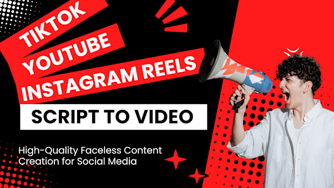 Gig Preview - Create faceless videos for youtube, tiktok, and instagram reels