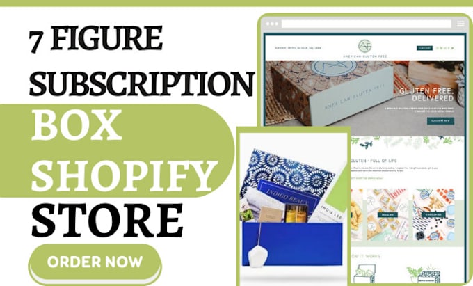 Gig Preview - Design custom subscription box shopify store subscription membership website