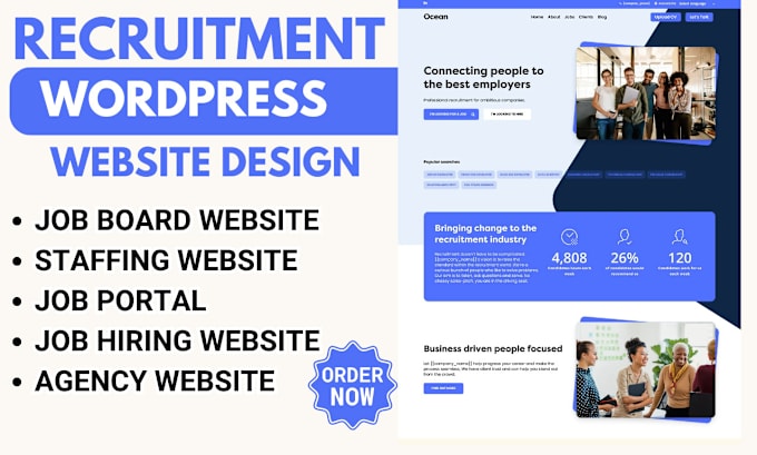 Bestseller - wordpress USA job board website healthcare staffing agency job portal website