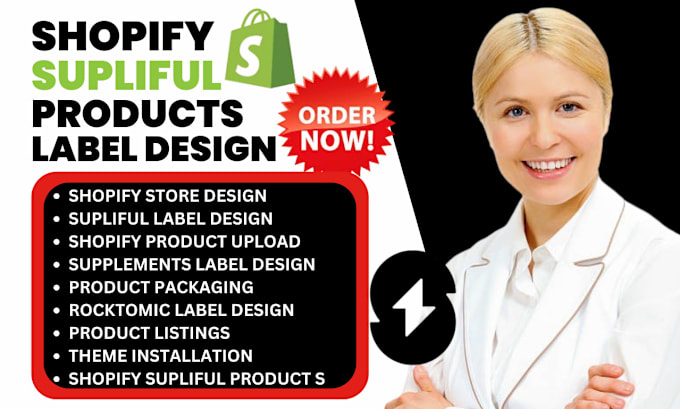 Bestseller - do shopify supliful supplement product label design, tiktok shop monetization