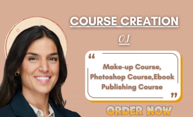 Gig Preview - Create makeup course, photoshop course, ebook publishing course, workbook