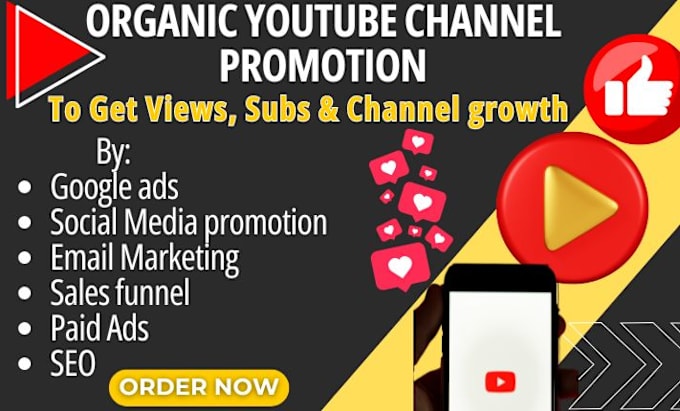 Gig Preview - Promote USA youtube video USA channel marketing SEO fr channel engagement growth