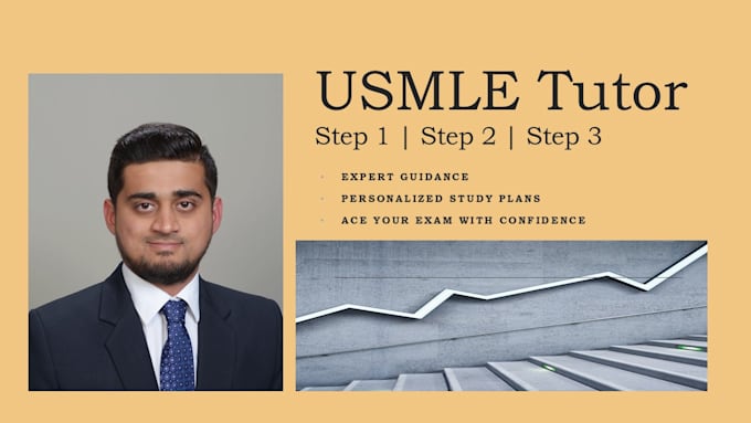 Gig Preview - Help you excel in usmle step 1, 2, 3 with personalized tutoring