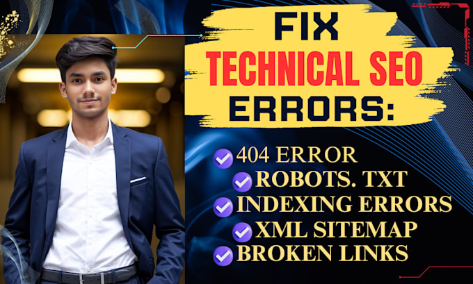 Gig Preview - Fix technical SEO, 404 error,indexing issue,broken links,XML sitemap