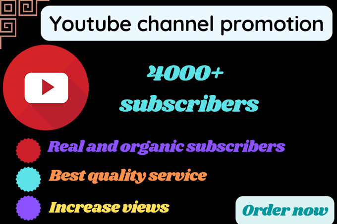 Gig Preview - Do 1k subscriber in your youtube channel organically fast