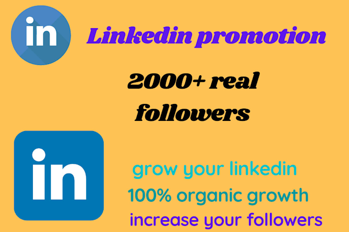 Gig Preview - Grow your linkedin profile or company page with real usa followers