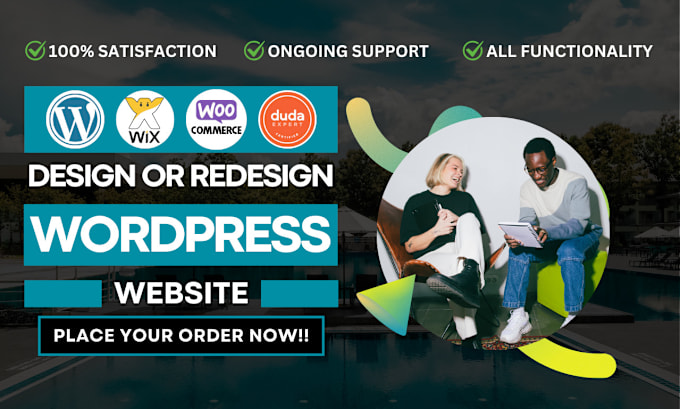 Gig Preview - Design redesign clone copy edit build rebuild fix revamp wordpress duda website