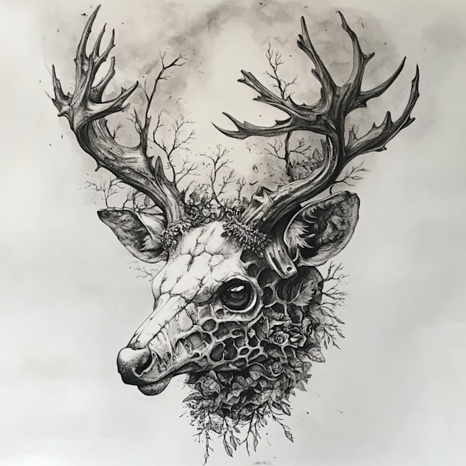 Gig Preview - Design an unique tattoo design with my style