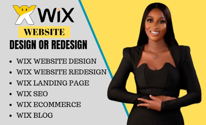 Gig Preview - Create wix website design, wix redesign, wix studio with ecommerce