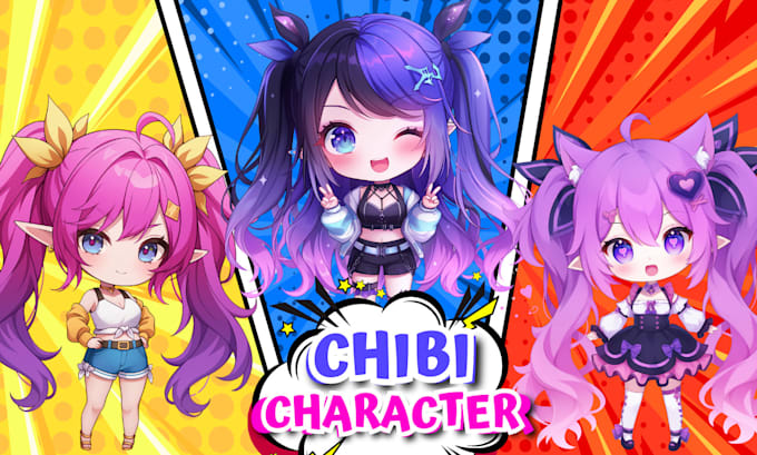 Gig Preview - Draw you a cute custom anime chibi character design