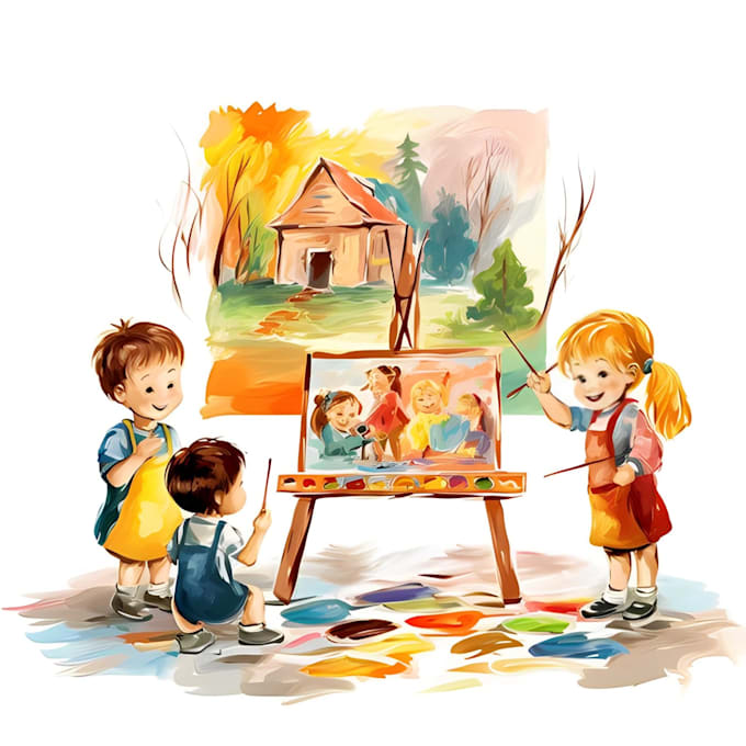 Bestseller - create children story book illustration watercolor