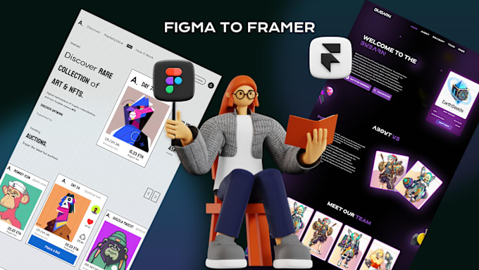 Gig Preview - Convert figma design to professional framer website