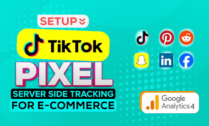 Gig Preview - Setup tiktok pixel, pinterest tag, snapchat pixel, meta pixel conversion API GTM