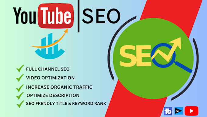 Bestseller - be youtube video seo expert, organic marketing, top ranking