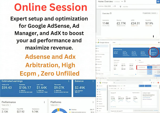 Gig Preview - Teach google adsense and ad manager setup ads setup adx approval and income