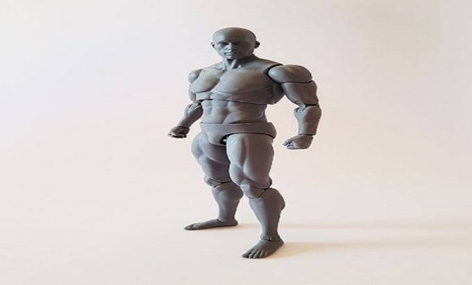 Gig Preview - Sculpt 3d articulated action figure for 3d printing,toy figure gunpla,gundam stl