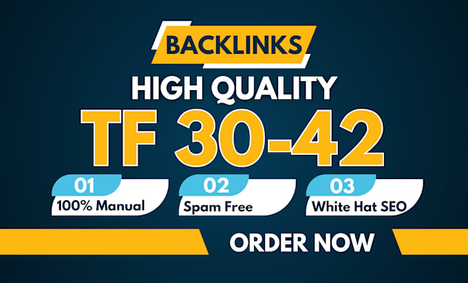 Gig Preview - Create high trust flow tf 30 plus dofollow SEO backlinks