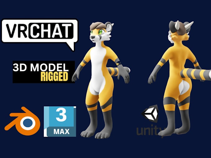 Bestseller - create vrchat avatar live2d model furry model nsfw sfw model