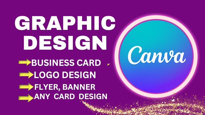 Gig Preview - Make logo, business card, flyer design banner in canva