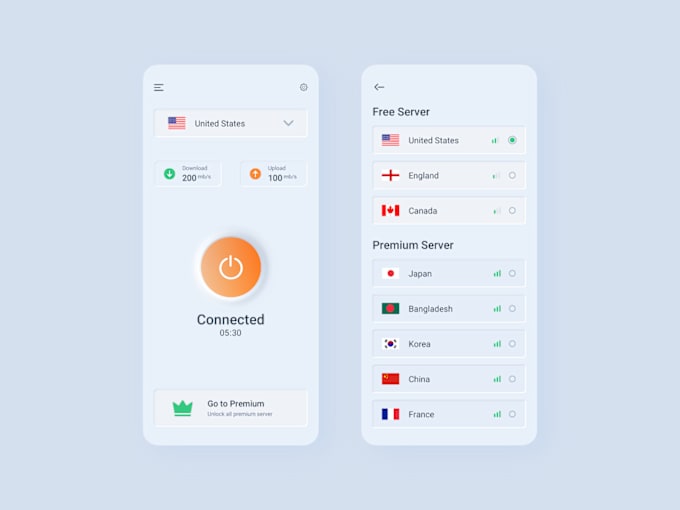 Gig Preview - Develop vpn app, vpn server, admob app, openvpn, wireguard and admin panel