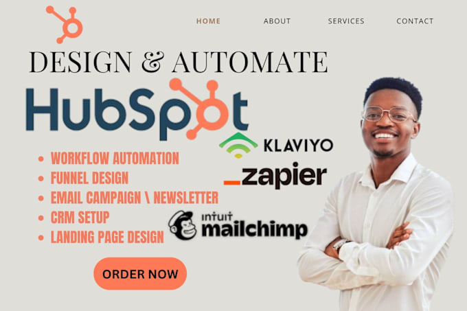 Gig Preview - Design automate hubspot crm mailchimp klaviyo zoho crm workflow api marketing