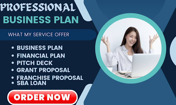 Bestseller - write a detailed business plan, grant proposal, pitch deck, financial plan