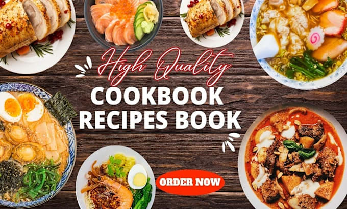 Bestseller - professionally write recipe for your cookbook, recipe book, food book