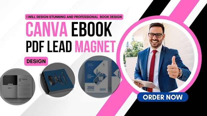 Gig Preview - Canva ebook design canva ebook formatting pdf lead magnet lead magnet canva book