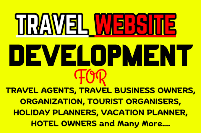 Gig Preview - Do travel website development, tourism site design and SEO