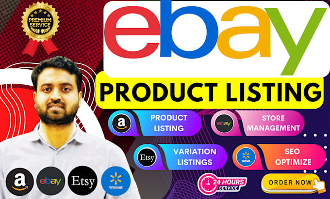 Gig Preview - Do ebay amazon shopify wix product listing with SEO optimization