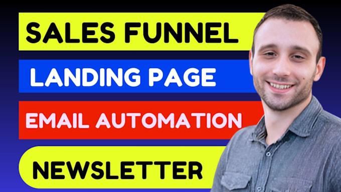 Bestseller - create email automation, sales funnel, landing page, newsletter template