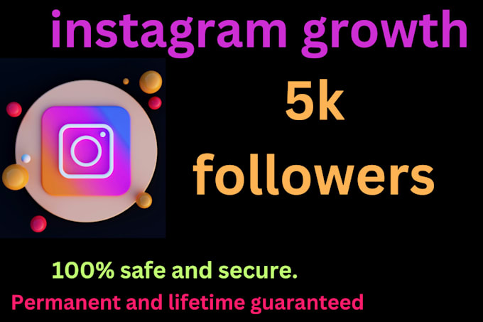 Gig Preview - Buy 5000 instagram followers fast