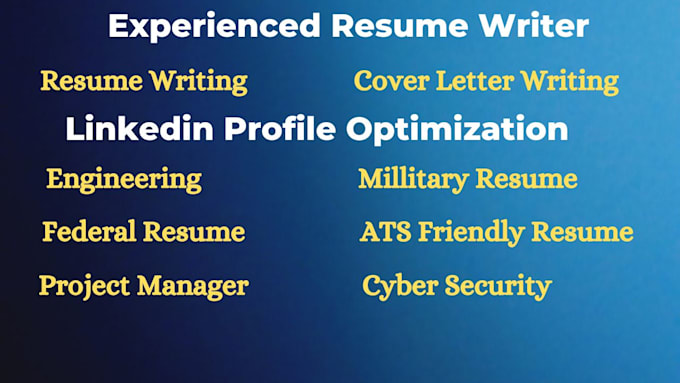 Gig Preview - Craft job winning resume for federal usajob, engineering, cover letter linkedin