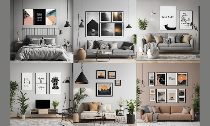 Gig Preview - Design best selling printable wall art designs and mockups