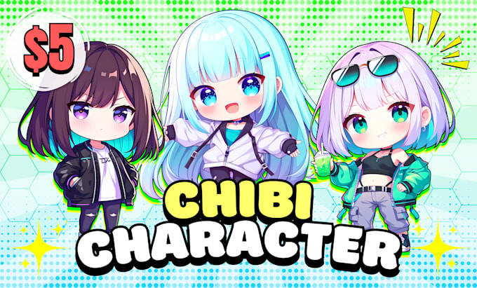 Gig Preview - Draw cute kawaii chibi character for pfp, vtuber, original character, anime art