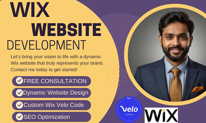 Gig Preview - Design a dynamic wix website custom wix velo code and wix website development